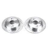 Power Stop 1997 Acura CL Rear Evolution Drilled & Slotted Rotors - Pair thumbnail 2