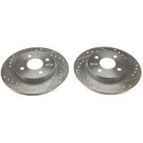 Power Stop 2018 Ford EcoSport Rear Evolution Drilled & Slotted Rotors - Pair thumbnail 1