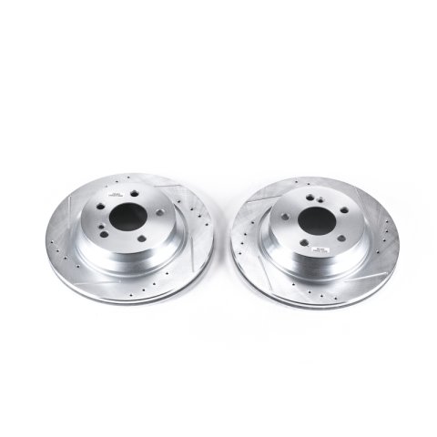 Power Stop 15-18 Mercedes-Benz CLS400 Rear Evolution Drilled & Slotted Rotors - Pair thumbnail 1