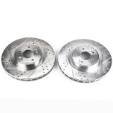 Power Stop 10-16 Hyundai Genesis Coupe Front Evolution Drilled & Slotted Rotors - Pair thumbnail 3