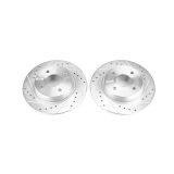 Power Stop 2018 Ford EcoSport Rear Evolution Drilled & Slotted Rotors - Pair thumbnail 1