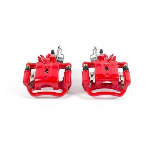 Power Stop 2001 Infiniti I30 Rear Red Calipers w/Brackets - Pair thumbnail 3