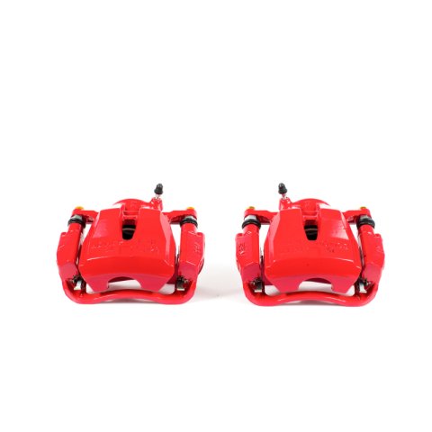 Power Stop 09-10 Pontiac Vibe Front Red Calipers w/Brackets - Pair thumbnail 1