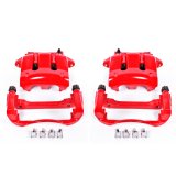 Power Stop 05-10 Ford Mustang Front Red Calipers w/Brackets - Pair thumbnail 1