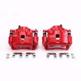 Power Stop 13-16 Hyundai Elantra Front Red Calipers w/Brackets - Pair thumbnail 1
