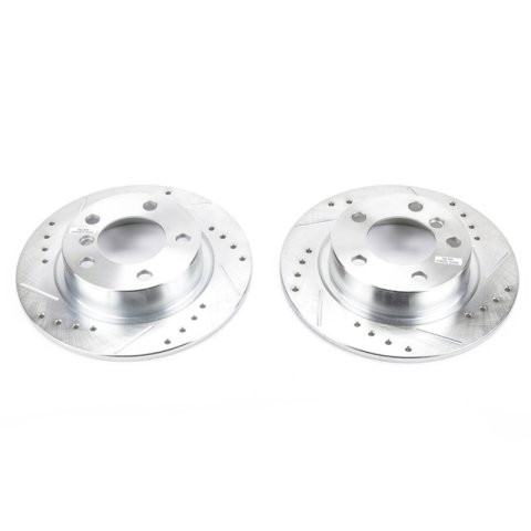 Power Stop 11-16 Mini Cooper Countryman Rear Evolution Drilled & Slotted Rotors - Pair thumbnail 1