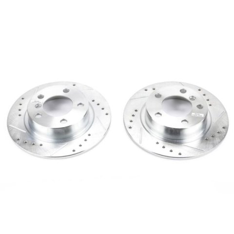 Power Stop 11-16 Mini Cooper Countryman Rear Evolution Drilled & Slotted Rotors - Pair thumbnail 2
