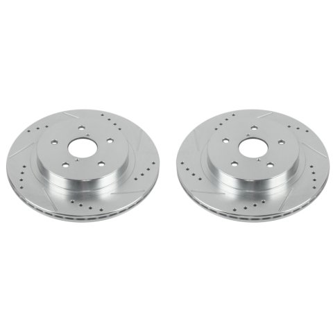 Power Stop 15-18 Subaru Legacy Rear Evolution Drilled & Slotted Rotors - Pair thumbnail 1