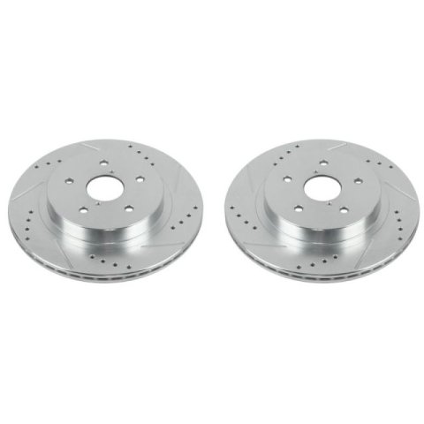Power Stop 15-18 Subaru Legacy Rear Evolution Drilled & Slotted Rotors - Pair thumbnail 3