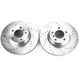 Power Stop 14-15 BMW 228i Front Evolution Drilled & Slotted Rotors - Pair thumbnail 2