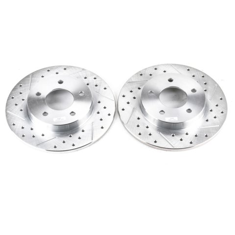 Power Stop 00-05 Buick LeSabre Rear Evolution Drilled & Slotted Rotors - Pair thumbnail 1