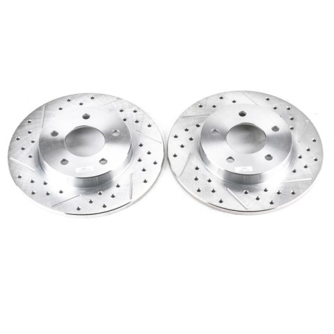 Power Stop 00-05 Buick LeSabre Rear Evolution Drilled & Slotted Rotors - Pair thumbnail 2