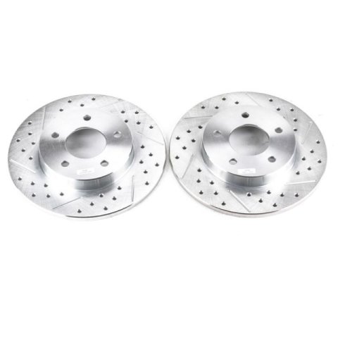 Power Stop 00-05 Buick LeSabre Rear Evolution Drilled & Slotted Rotors - Pair thumbnail 3
