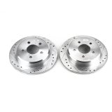 Power Stop 95-01 Ford Explorer Rear Evolution Drilled & Slotted Rotors - Pair thumbnail 2