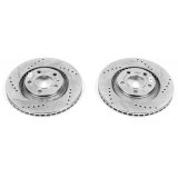 Power Stop 04-09 Audi S4 Rear Evolution Drilled & Slotted Rotors - Pair thumbnail 2