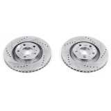 Power Stop 04-09 Audi S4 Rear Evolution Drilled & Slotted Rotors - Pair thumbnail 3
