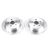 Power Stop 03-06 Pontiac Vibe Rear Evolution Drilled & Slotted Rotors - Pair thumbnail 1