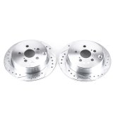 Power Stop 03-06 Pontiac Vibe Rear Evolution Drilled & Slotted Rotors - Pair thumbnail 2
