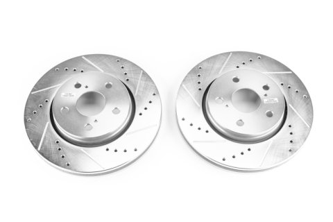 Power Stop 18-19 Toyota C-HR Front Evolution Drilled & Slotted Rotors - Pair thumbnail 2