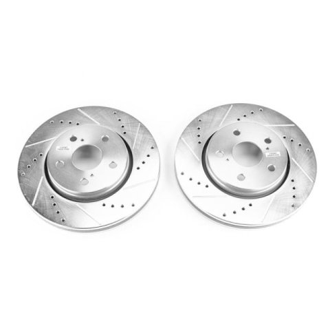 Power Stop 18-19 Toyota C-HR Front Evolution Drilled & Slotted Rotors - Pair thumbnail 8