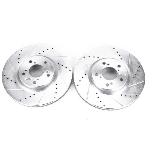 Power Stop 07-13 Acura MDX Front Evolution Drilled & Slotted Rotors - Pair thumbnail 1
