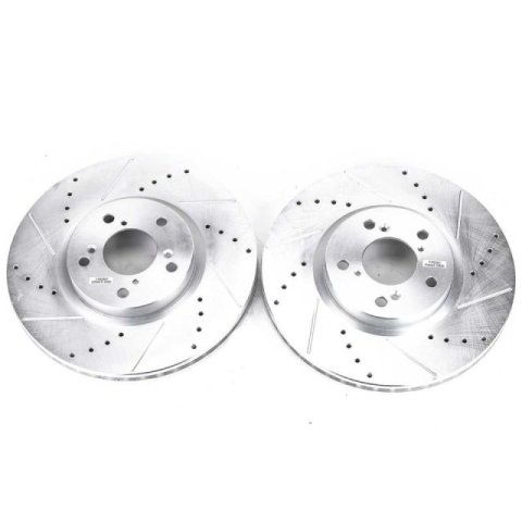 Power Stop 07-13 Acura MDX Front Evolution Drilled & Slotted Rotors - Pair thumbnail 3