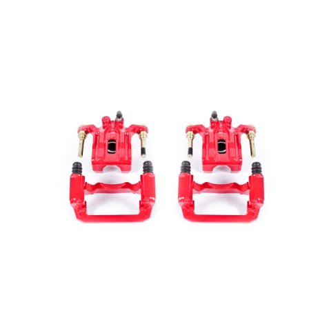 Power Stop 05-18 Nissan Frontier Rear Red Calipers w/Brackets - Pair thumbnail 1