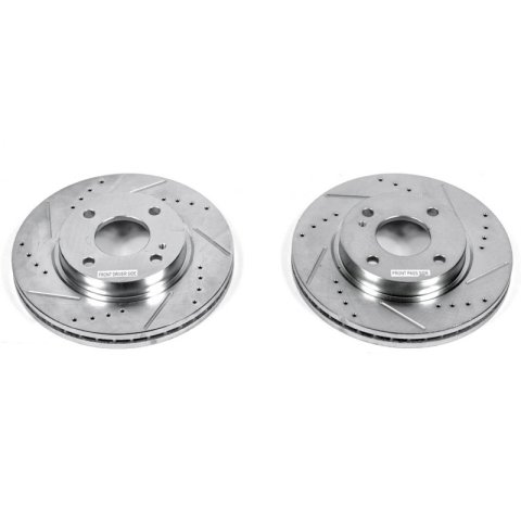 Power Stop 11-19 Ford Fiesta Front Evolution Drilled & Slotted Rotors - Pair thumbnail 2