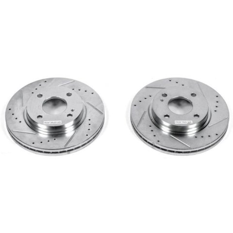Power Stop 11-19 Ford Fiesta Front Evolution Drilled & Slotted Rotors - Pair thumbnail 3