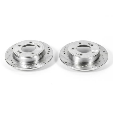 Power Stop 11-19 Hyundai Elantra Rear Evolution Drilled & Slotted Rotors - Pair thumbnail 1