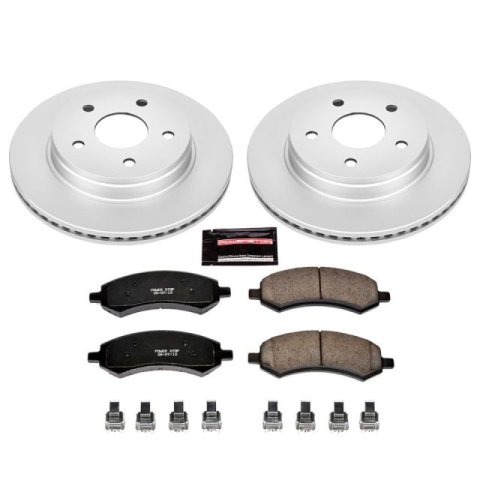 Power Stop 07-09 Chrysler Aspen Front Z17 Evolution Geomet Coated Brake Kit thumbnail 1