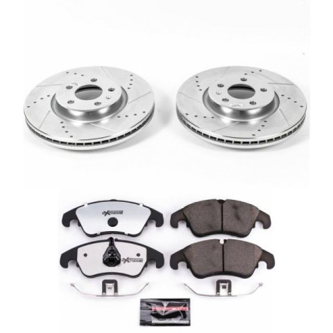 Power Stop 12-16 Audi A4 Front Z26 Street Warrior Brake Kit thumbnail 1