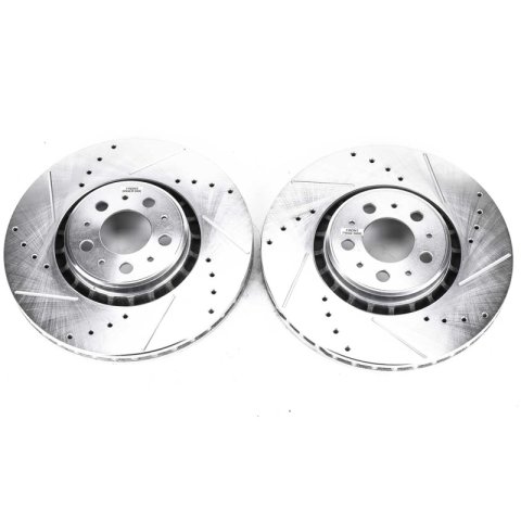 Power Stop 03-14 Volvo XC90 Front Evolution Drilled & Slotted Rotors - Pair thumbnail 1