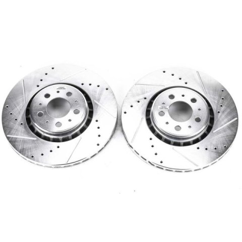 Power Stop 03-14 Volvo XC90 Front Evolution Drilled & Slotted Rotors - Pair thumbnail 3