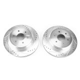 Power Stop 16-18 Nissan Titan XD Rear Evolution Drilled & Slotted Rotors - Pair thumbnail 1