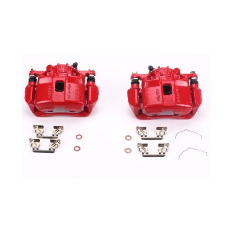 Power Stop 13-15 Acura ILX Front Red Calipers w/Brackets - Pair thumbnail 2