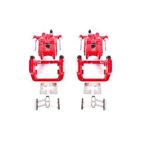 Power Stop 01-03 Acura CL Rear Red Calipers w/Brackets - Pair