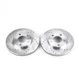 Power Stop 94-04 Ford Mustang Front Evolution Drilled & Slotted Rotors - Pair thumbnail 1
