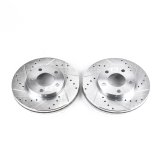 Power Stop 94-04 Ford Mustang Front Evolution Drilled & Slotted Rotors - Pair thumbnail 2
