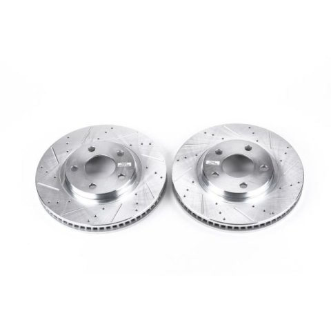 Power Stop 00-04 Buick LeSabre Front Evolution Drilled & Slotted Rotors - Pair thumbnail 3
