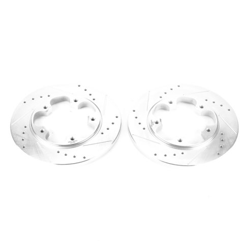 Power Stop 15-19 Ford Transit-150 Rear Evolution Drilled & Slotted Rotors - Pair thumbnail 6