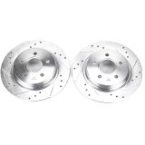 Power Stop 08-13 Volvo C30 Rear Evolution Drilled & Slotted Rotors - Pair thumbnail 1