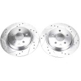 Power Stop 08-13 Volvo C30 Rear Evolution Drilled & Slotted Rotors - Pair thumbnail 2