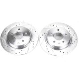 Power Stop 08-13 Volvo C30 Rear Evolution Drilled & Slotted Rotors - Pair thumbnail 3