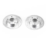 Power Stop 02-06 Audi A4 Rear Evolution Drilled & Slotted Rotors - Pair thumbnail 1