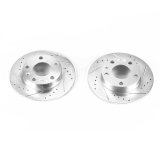 Power Stop 02-06 Audi A4 Rear Evolution Drilled & Slotted Rotors - Pair thumbnail 2