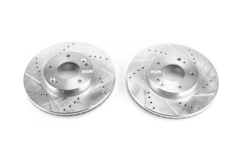 Power Stop 07-10 Kia Rondo Front Evolution Drilled & Slotted Rotors - Pair thumbnail 3