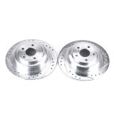 Power Stop 03-06 Subaru Baja Rear Evolution Drilled & Slotted Rotors - Pair thumbnail 8