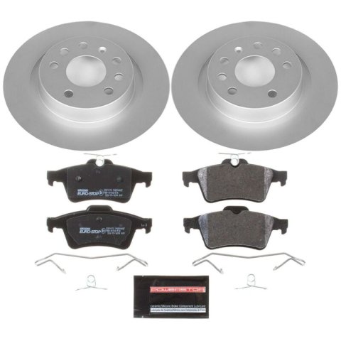 Power Stop 03-11 Saab 9-3 Rear Euro-Stop Brake Kit thumbnail 1