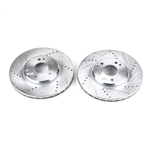 Power Stop 04-08 Chrysler Crossfire Front Evolution Drilled & Slotted Rotors - Pair thumbnail 2